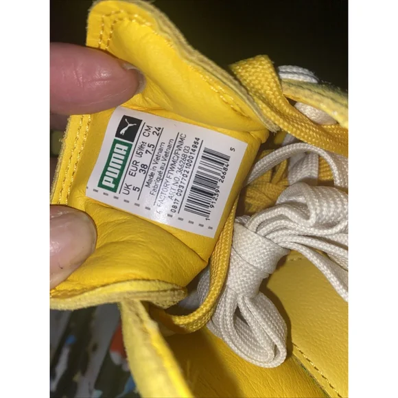 Puma Fenty by Rihanna Cleated Creeper Suede Lemon 366268-03 Women's Size 7.5 - Picture 8 of 14